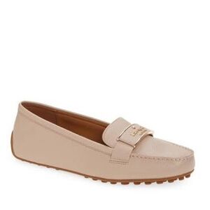 Kate Spade Daxton Loafer Warm Beige Leather Flats NWOB size 40